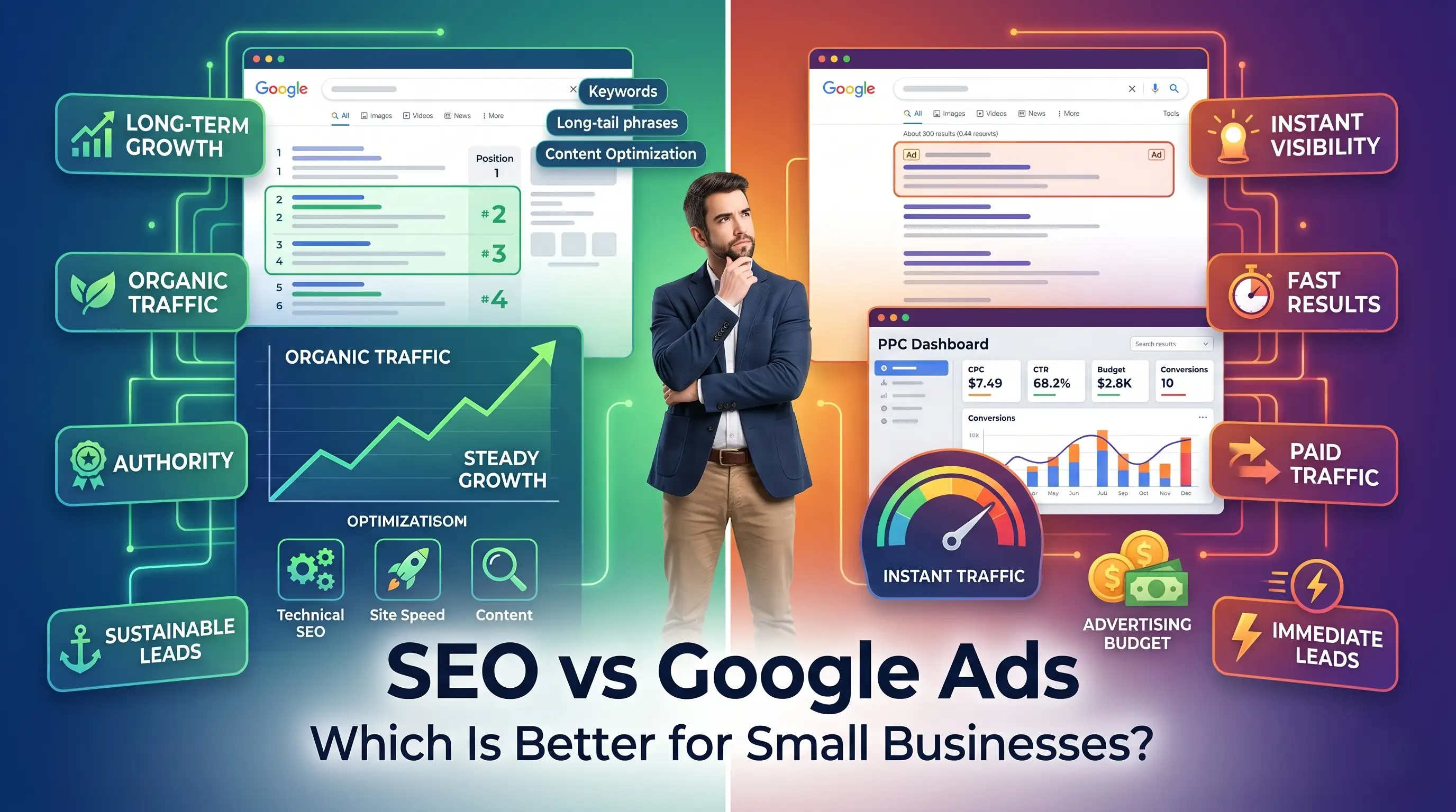 SEO vs Google Ads: Which Is Better for Small Businesses?